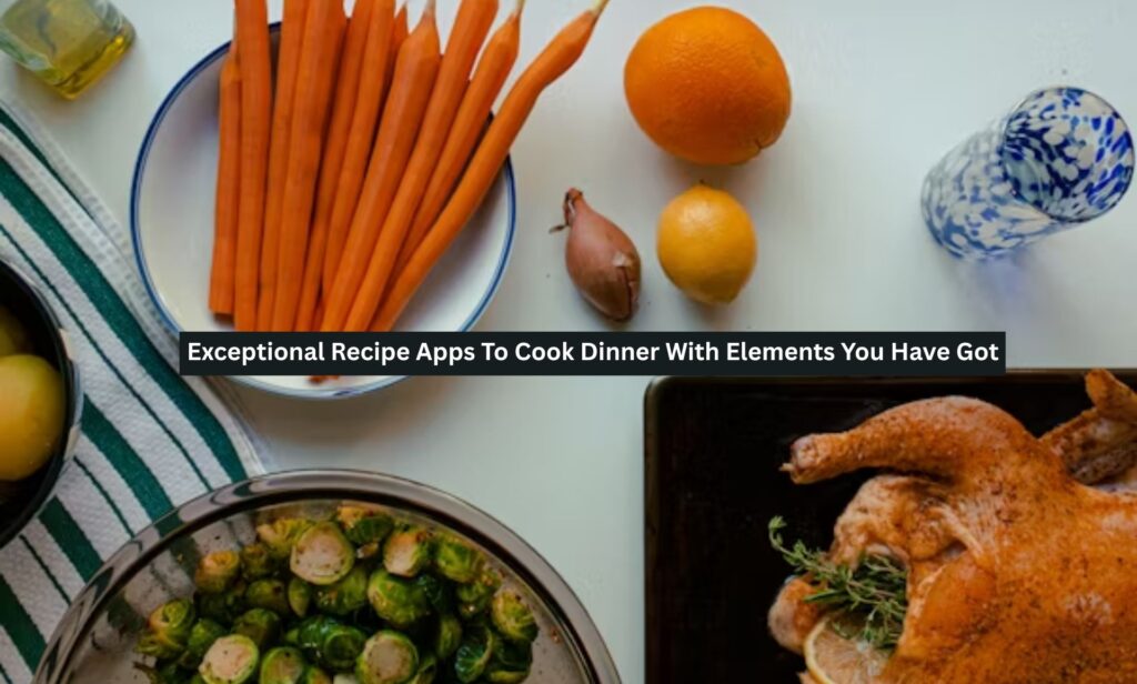 Exceptional Recipe Apps To Cook Dinner With Elements You Have Got